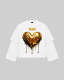 "Gold Heart" Double-Sleeve