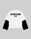 "CUM HERE BLONDIE" Double-Sleeve