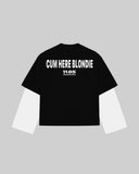 "CUM HERE BLONDIE" Double-Sleeve