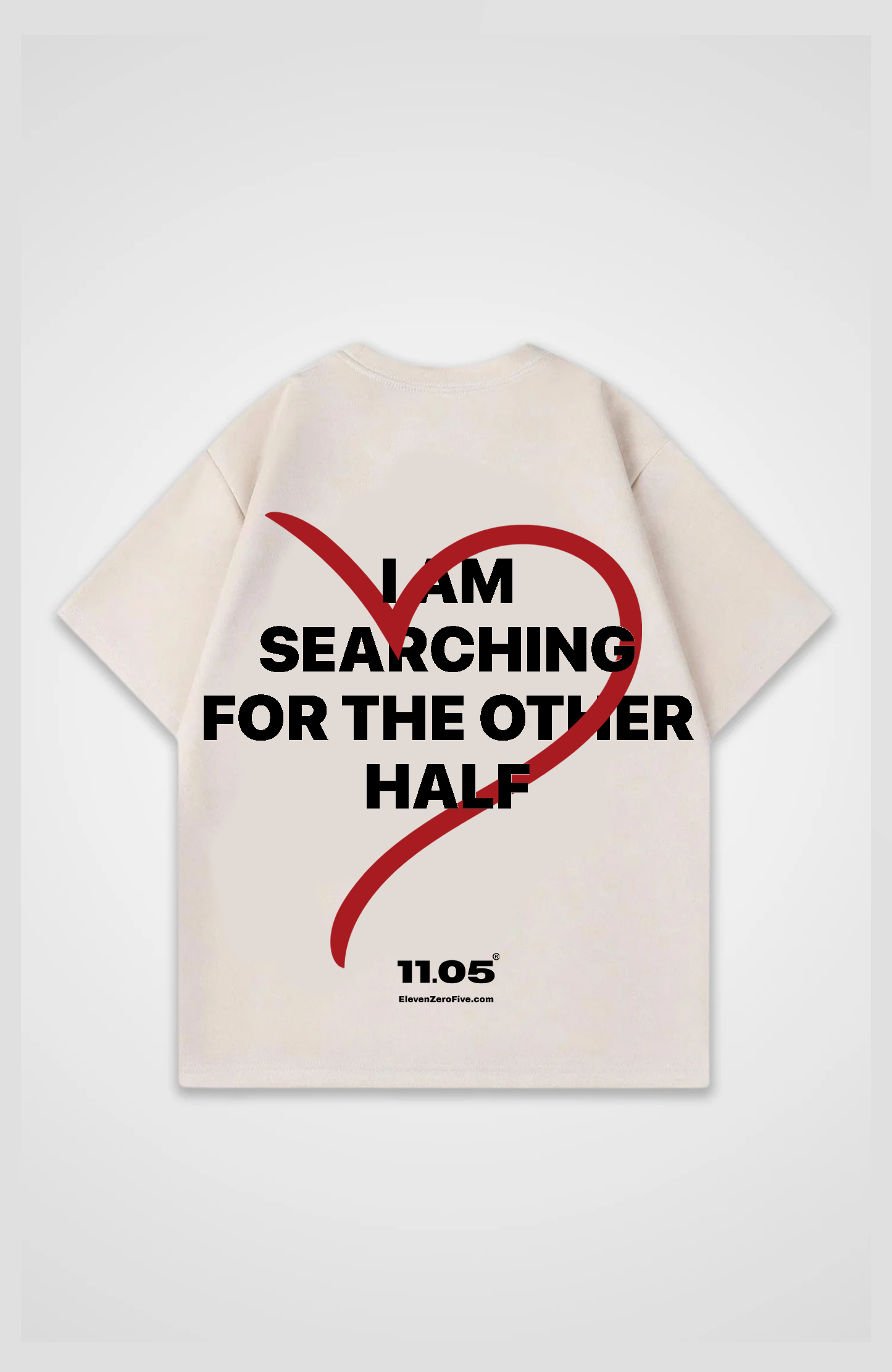 'i'm searching for the other half' Oversized T-Shirt