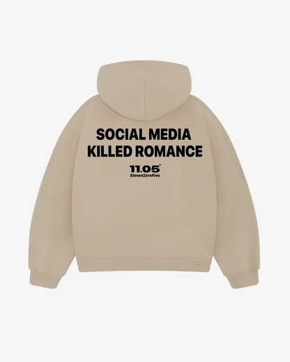 "Social media killed romance" Comfy Hoodie