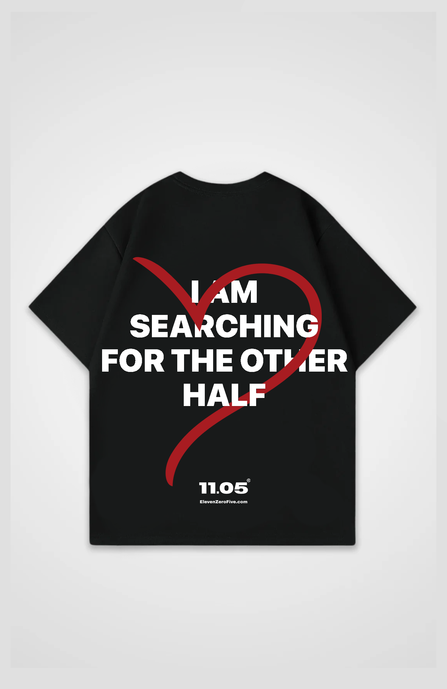 'i'm searching for the other half' Oversized T-Shirt