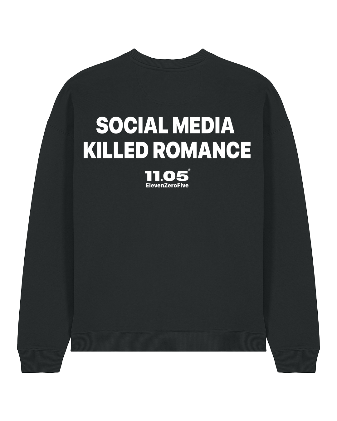 "Social media killed romance" Crewneck Sweatshirts
