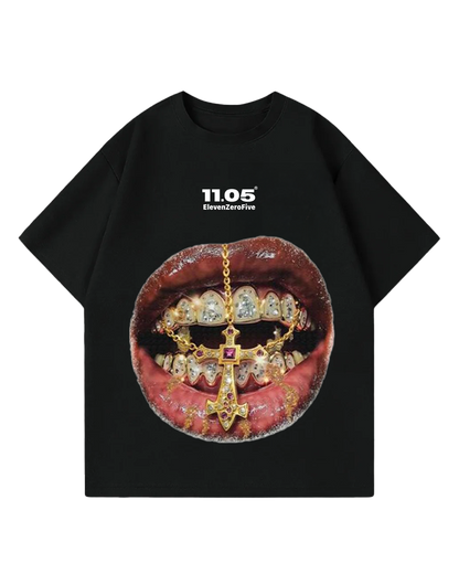 "Gold Grillz" Oversized T-Shirt