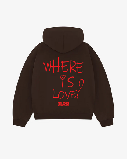 "Where is love?" Comfy Hoodie