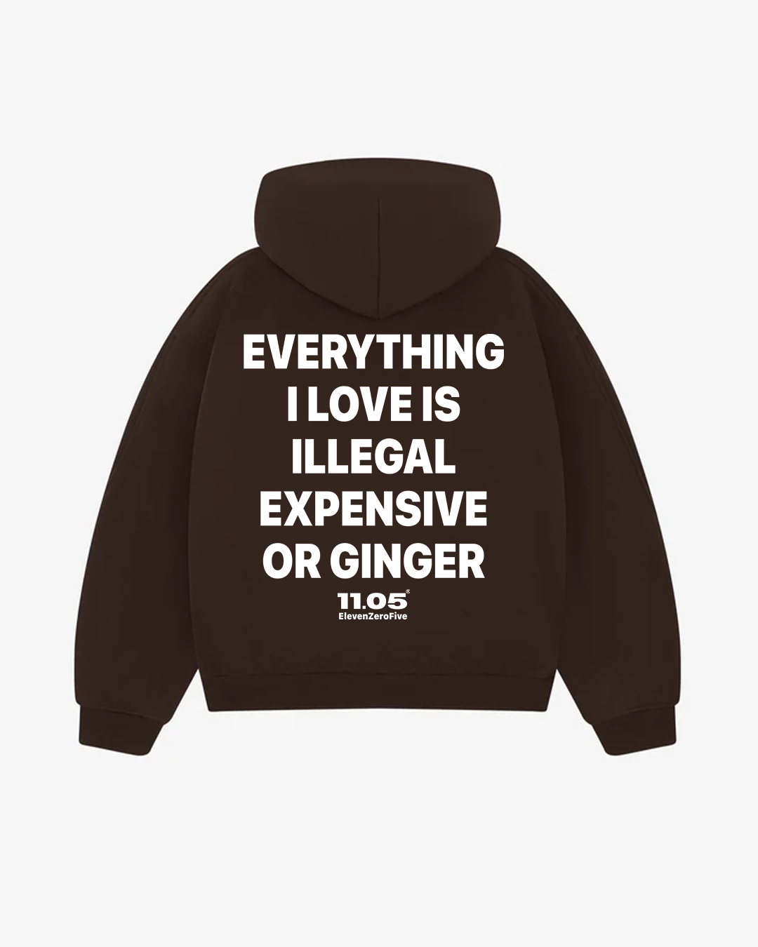 "Everything i love is illegal expensive or ginger" Comfy Hoodie