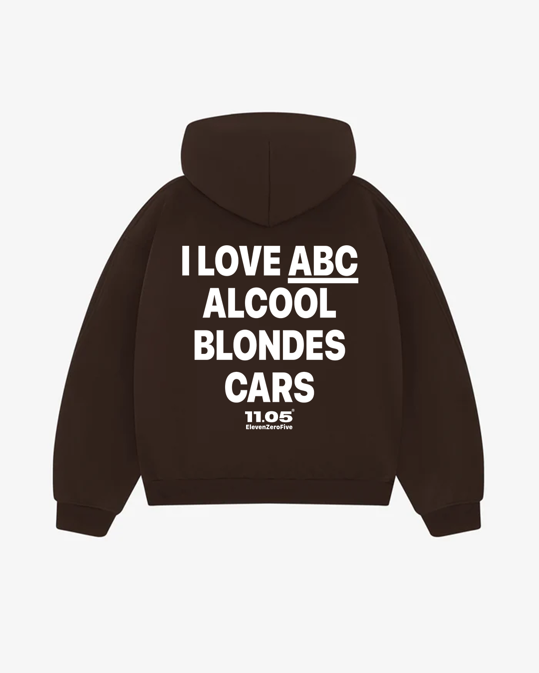 "I love ABC Alcohol Blondes Cars" Comfy Hoodie