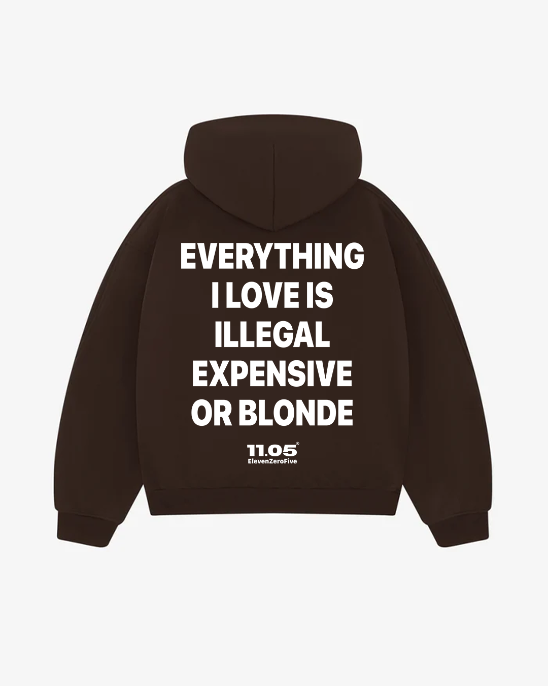 "Everything i love is illegal expensive or blonde" Comfy Hoodie
