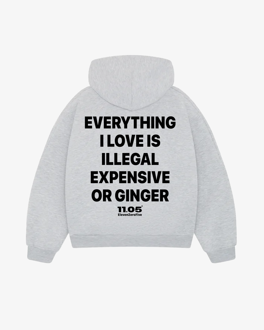 "Everything i love is illegal expensive or ginger" Comfy Hoodie
