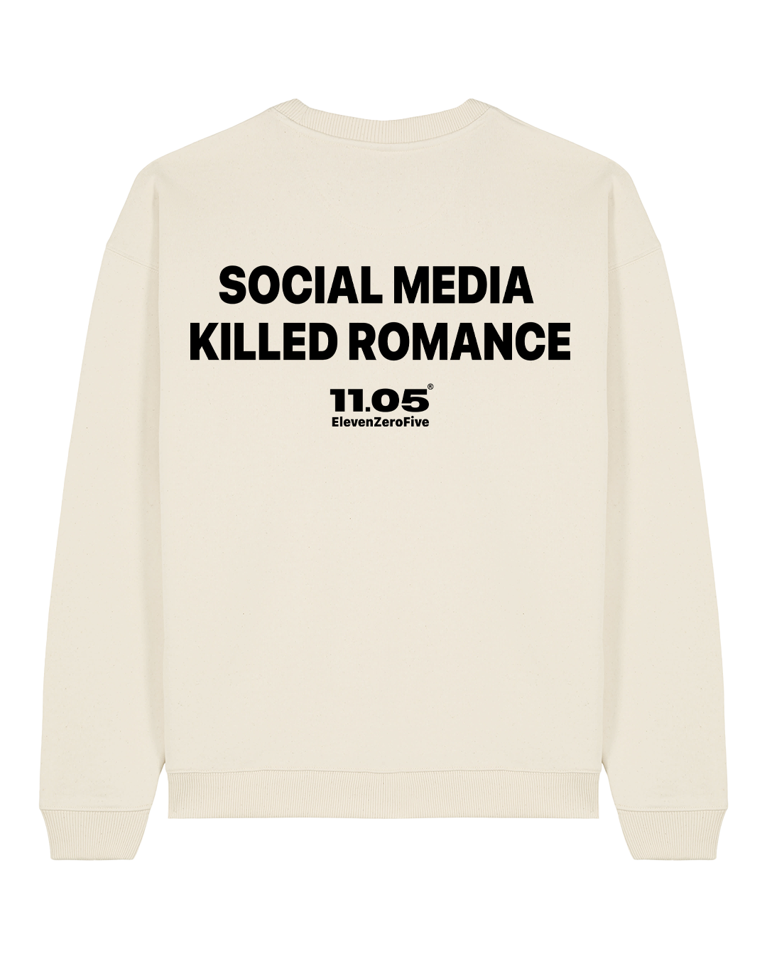 "Social media killed romance" Crewneck Sweatshirts