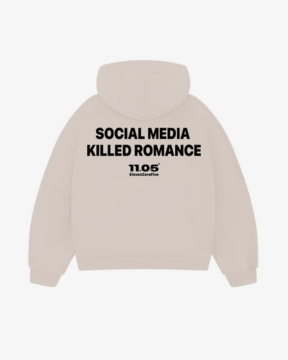 "Social media killed romance" Comfy Hoodie
