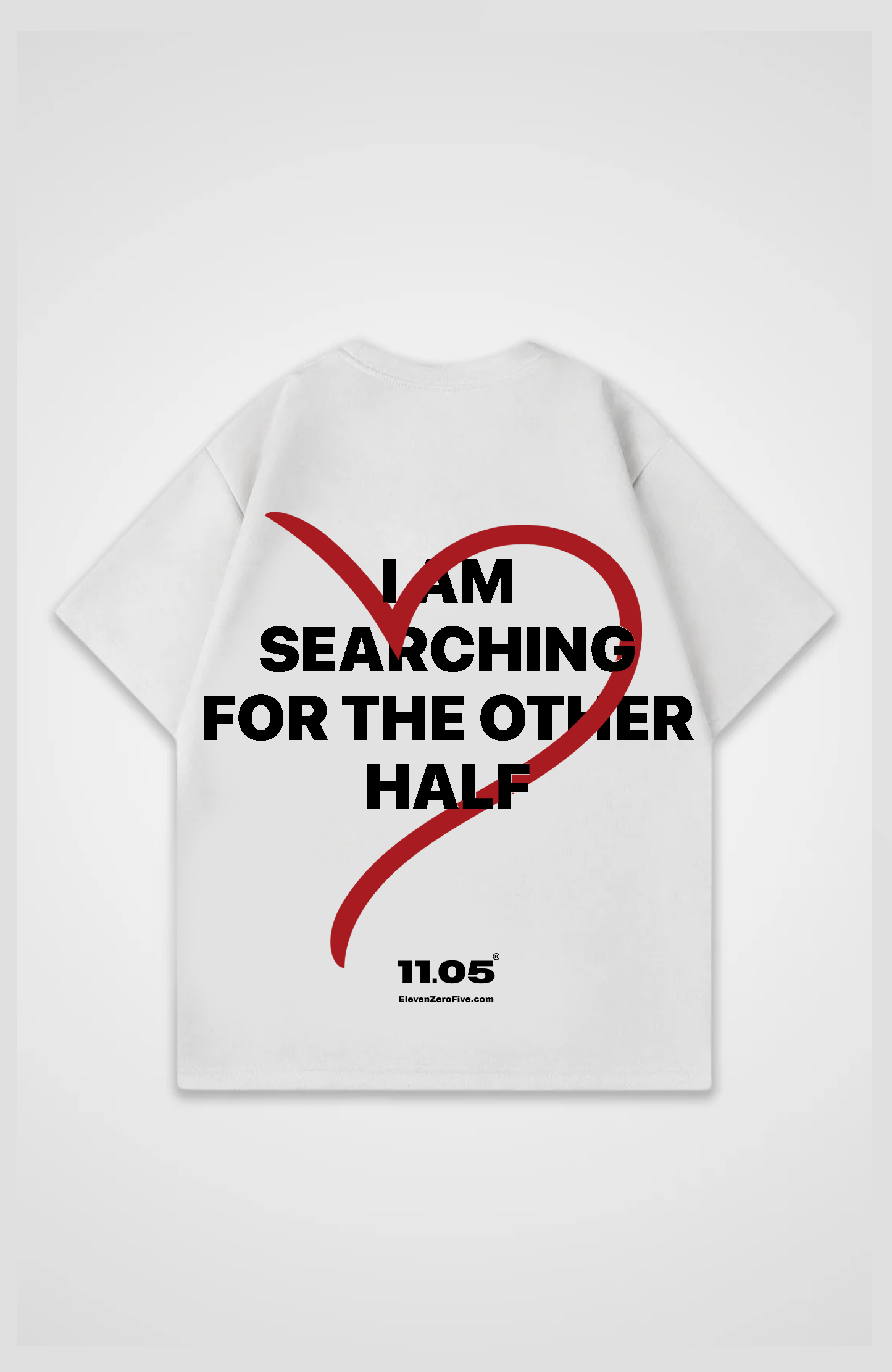 'i'm searching for the other half' Oversized T-Shirt