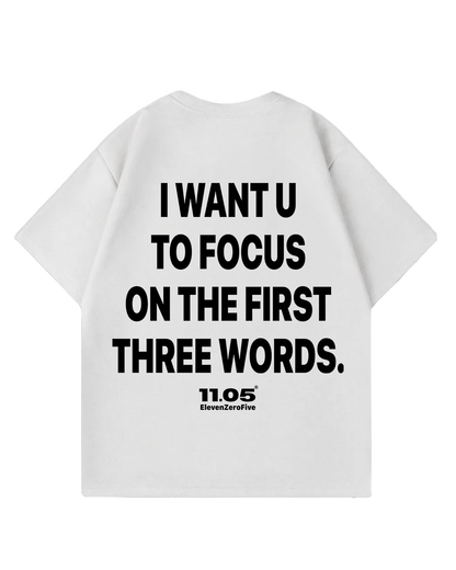 "I WANT U" Oversized T-Shirt