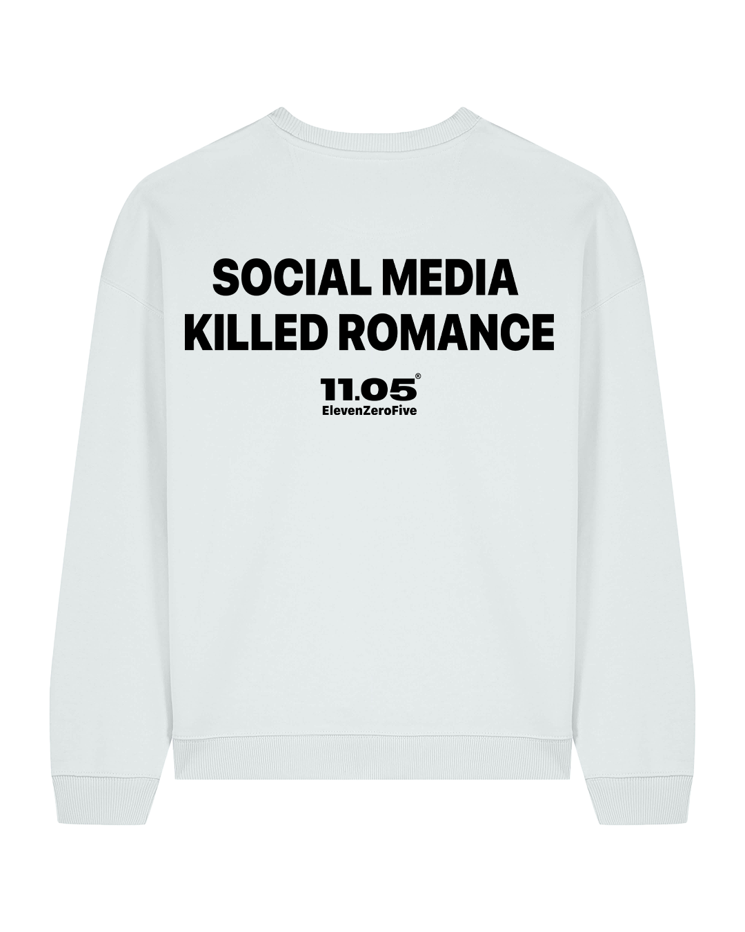 "Social media killed romance" Crewneck Sweatshirts